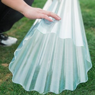 蓝色小波浪透明瓦采光瓦屋顶彩钢瓦阳光耐力板瓦楞雨棚亮瓦塑料瓦