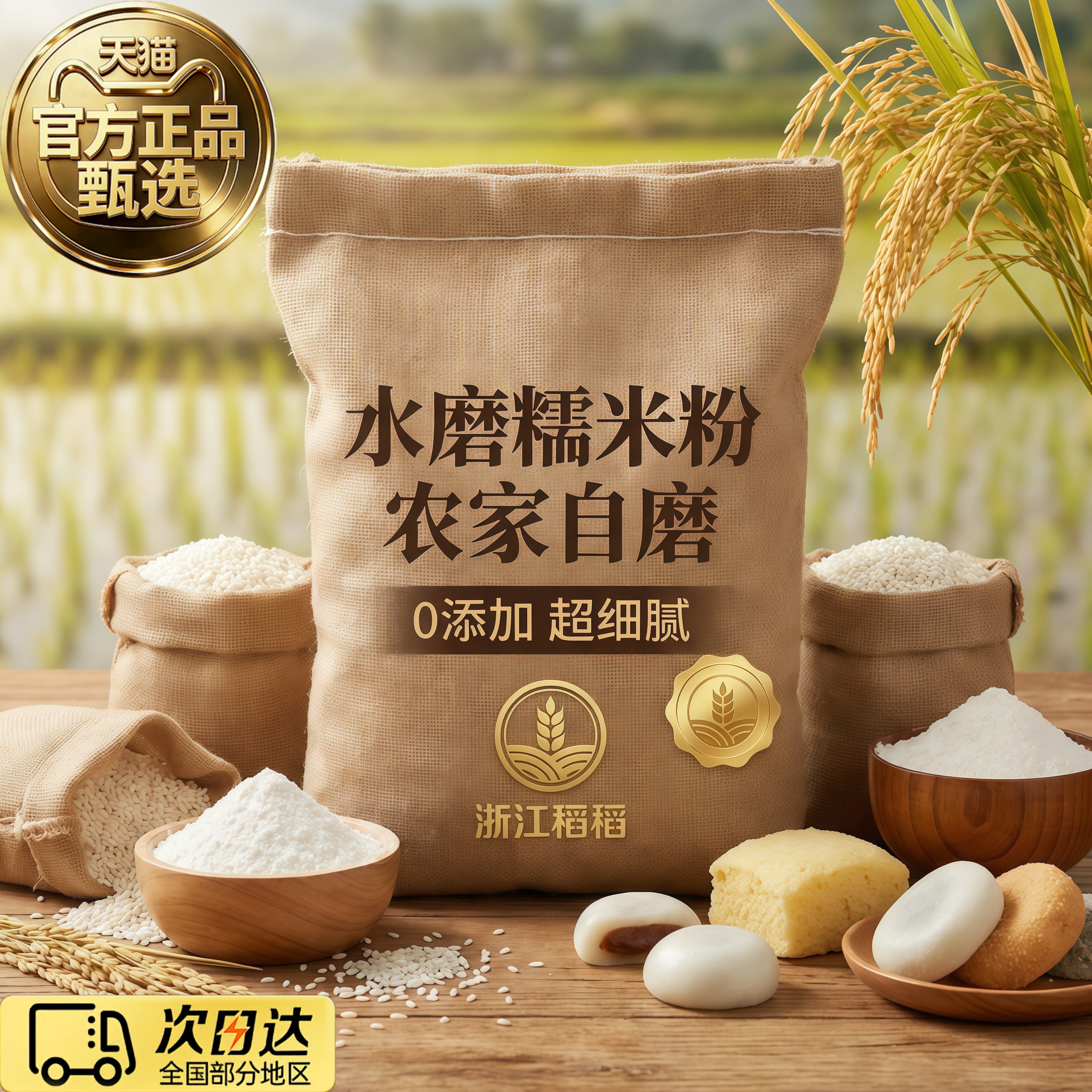 正宗水磨无添加糯米粉雪媚娘汤圆