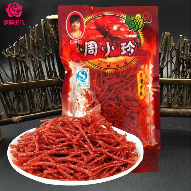 周小玲素酱肉丝辣条香辣丝22g*60袋80后童年怀旧麻辣面筋零食小吃