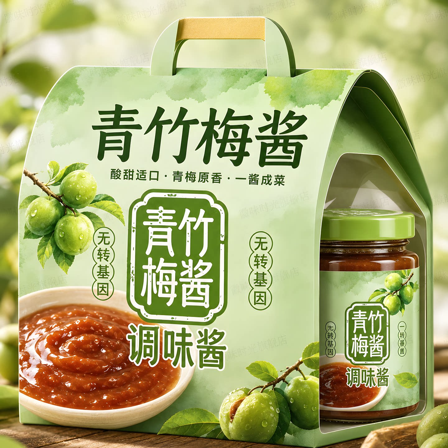 青竹梅酸甜无添加梅子酱