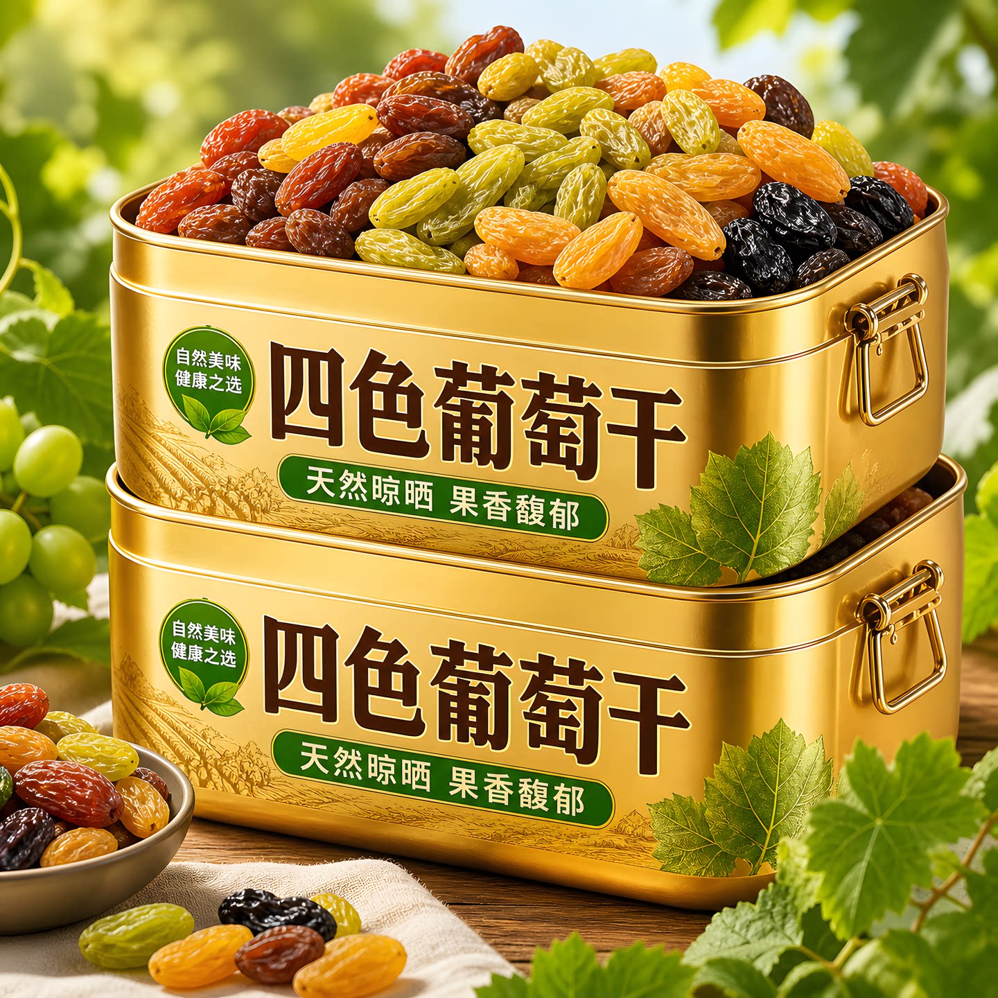 新疆吐鲁番无糖特级超大葡萄干