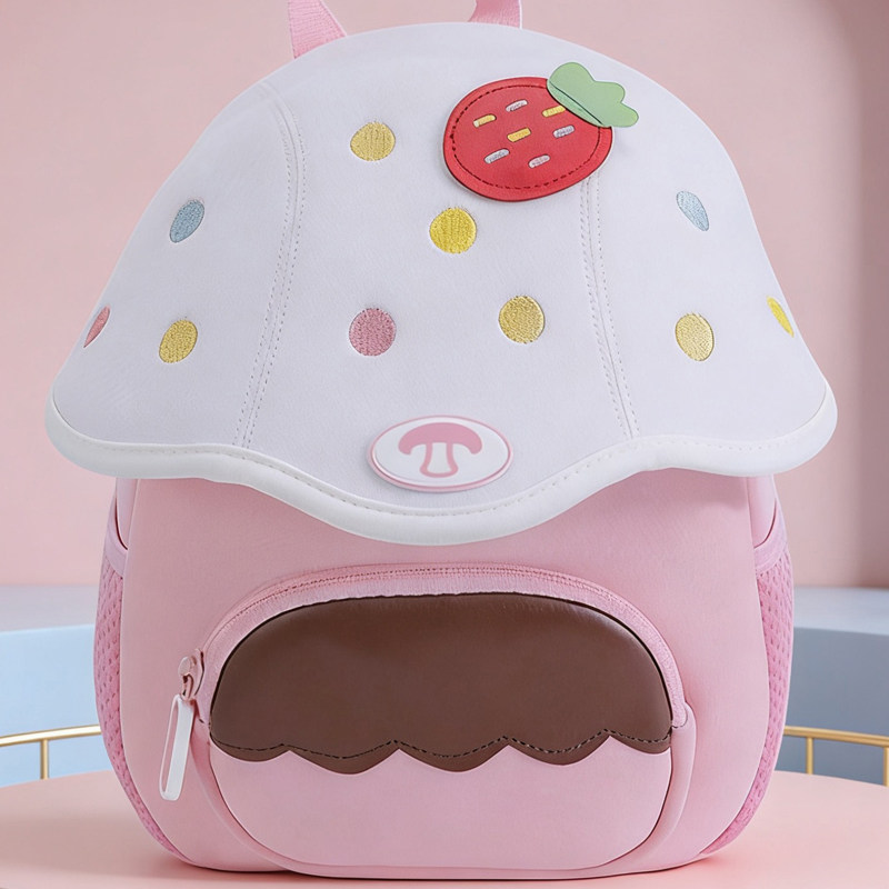 蘑菇儿童幼儿园书包女童女孩1宝宝2岁3小朋友4超萌5小孩6小班背包