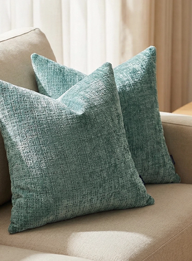 ELLALORA纯色雪尼尔抱枕套超柔靠垫套适用于沙发客厅样板间JZL833