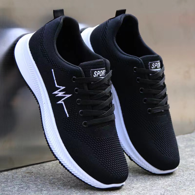 夏季鞋子男潮鞋百搭网面透气防臭网鞋男士防滑耐磨运动休闲工作鞋