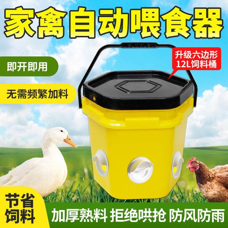 养殖家禽自动喂食器喂鸡食槽神器