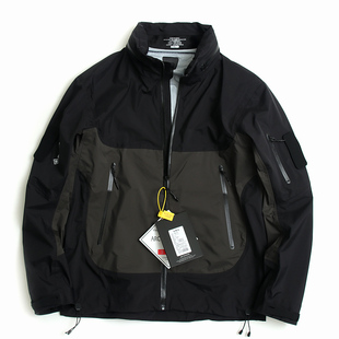 硬壳之王 爆款黑白双雄袅家 SYSTEM防水胶囊冲锋衣外套夹克7435