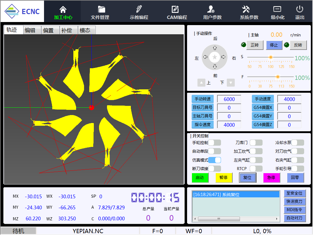 五轴数控系统(RTCP)，免编程钻攻系统