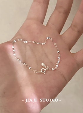 珍珠银手镯满天星手链女款轻奢小众设计感高级感叠戴手饰串珠手串