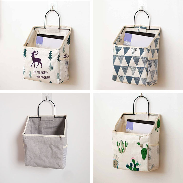 简约棉麻布艺书本杂物置物壁挂储物袋墙挂式收纳挂袋寝室收纳神器,收纳整理,收纳挂袋,淘宝优惠券,粉丝福利购,淘宝优惠卷