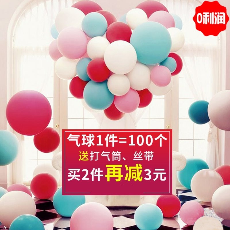 气球浪漫生日派对儿童婚房布置