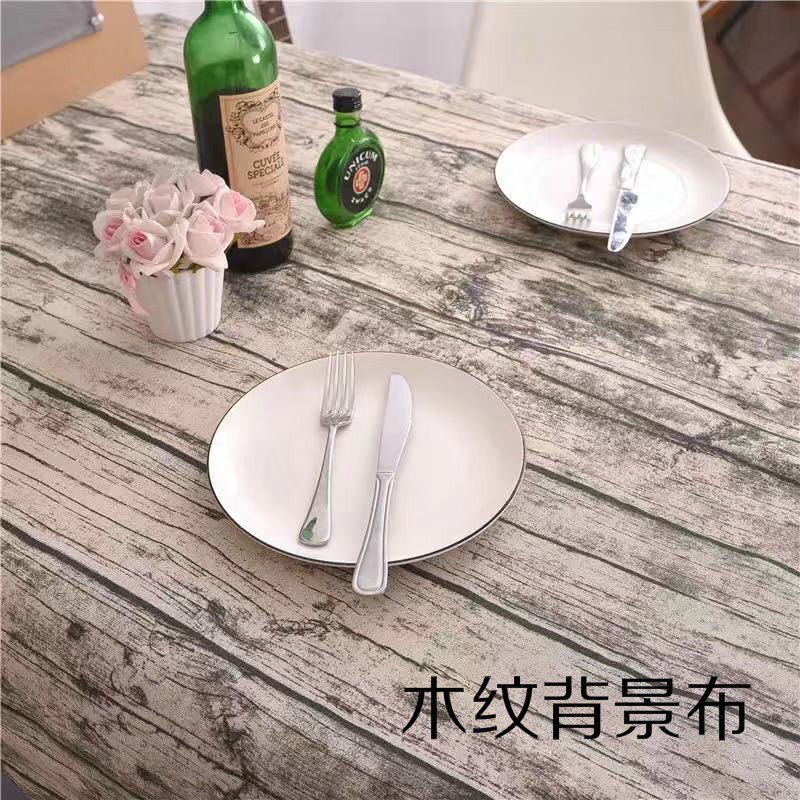 复古木纹背景布 ins摄影道具美食摆拍桌布早餐拍摄烘焙拍照背景布