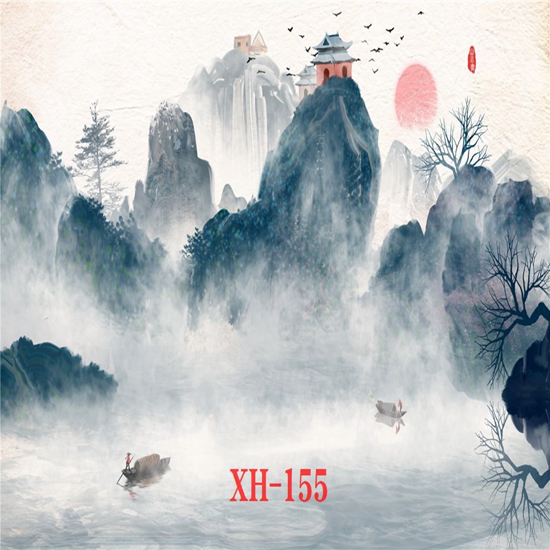 古风风景主播背景布直播背景布快手抖音直播背景布网红拍照背景布