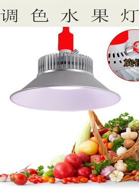 LED生鲜灯冷鲜肉猪肉水果调色变色灯水果市场档口水果店专用灯具