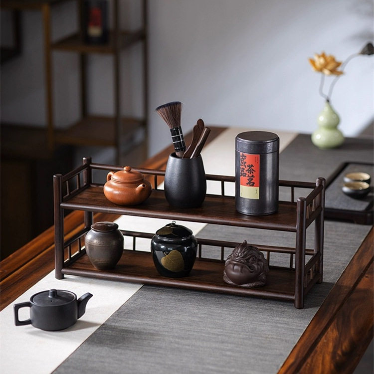 雅器一桌面收纳置物架展示架小型茶具茶杯茶道收纳二层三层博古架,餐饮具,整套茶具,淘宝优惠券,粉丝福利购,淘宝优惠卷