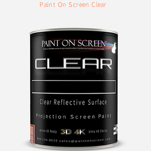 paintonscreen背投屏幕投影漆专业3D4K全息幕布高清玻璃透明涂料