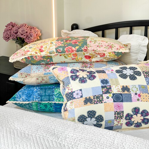 外贸纯棉双面绗缝防油头通用枕套