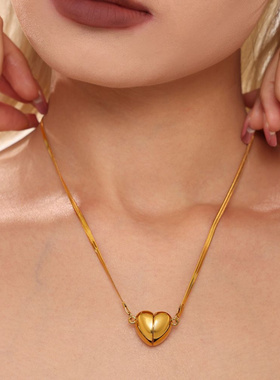 谜丽不锈钢甜美爱心超强磁铁可拆