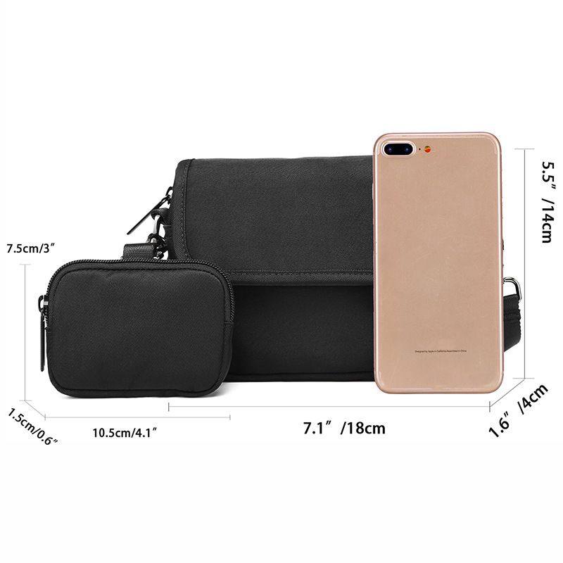 男士潮牌斜挎包潮男便携单肩小包