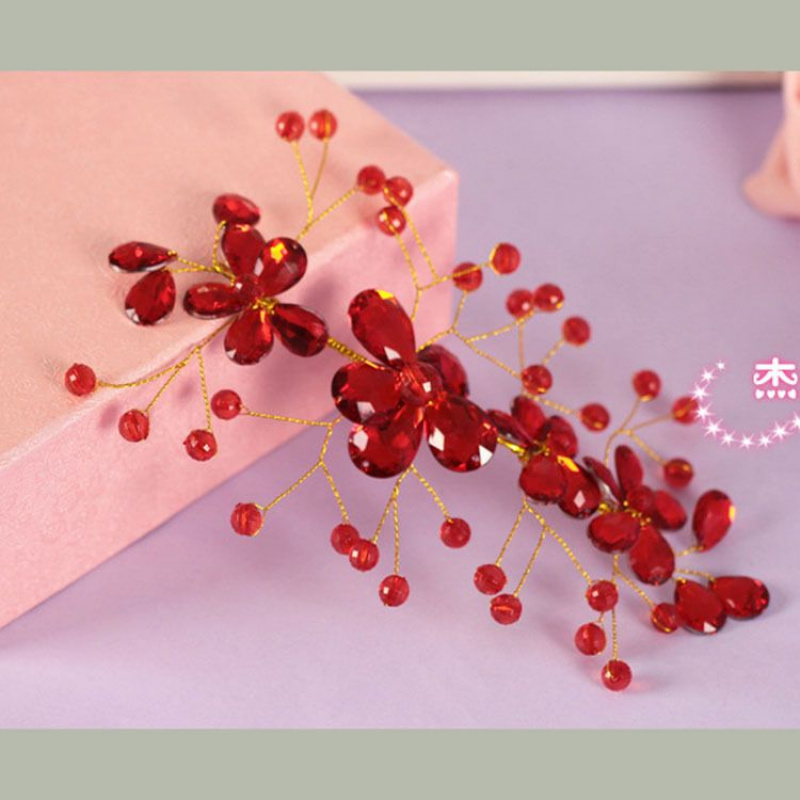 汉服发饰新娘夹子韩式秀禾结婚秀禾服头饰儿童发簪子古装礼服配饰