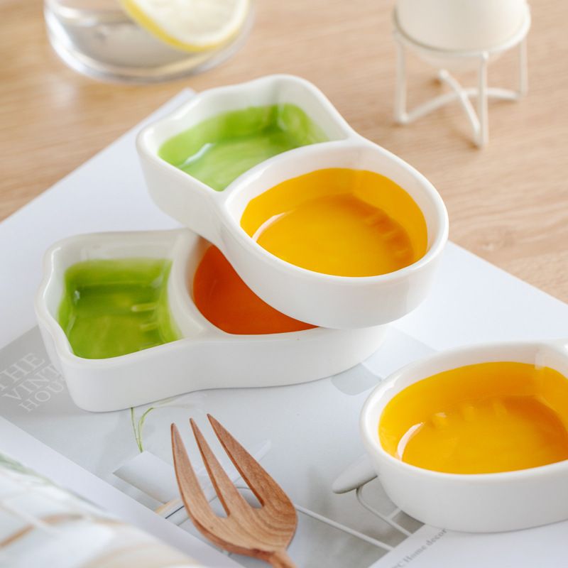 仓鼠陶瓷食盆防翻可爱小碟子食盆