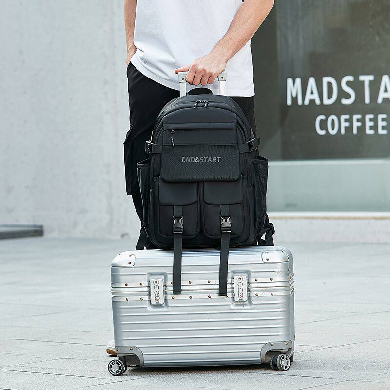 书包男初中高中生双肩包2023新款