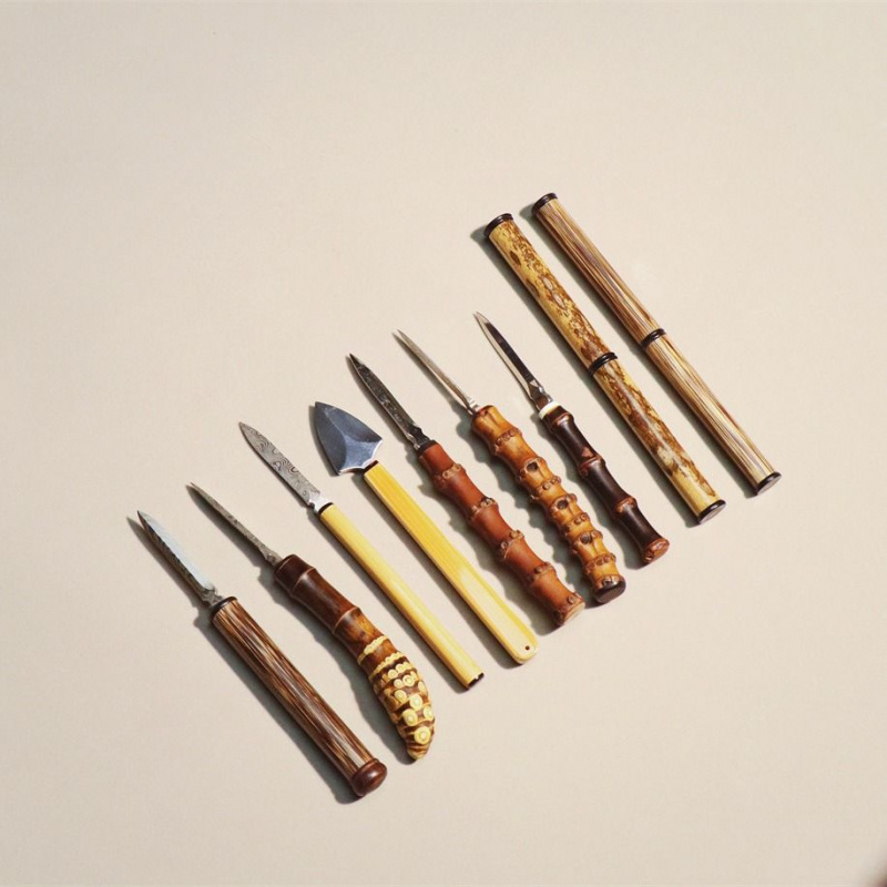 精品玉竹竹根茶刀撬茶器普洱茶饼