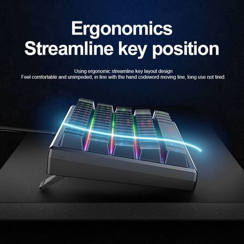 61键薄膜小键盘FV61有线游戏电竞