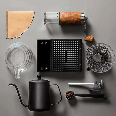 手磨手冲咖啡壶套装家用户外装备手摇机咖啡豆研磨器具全套咖啡机