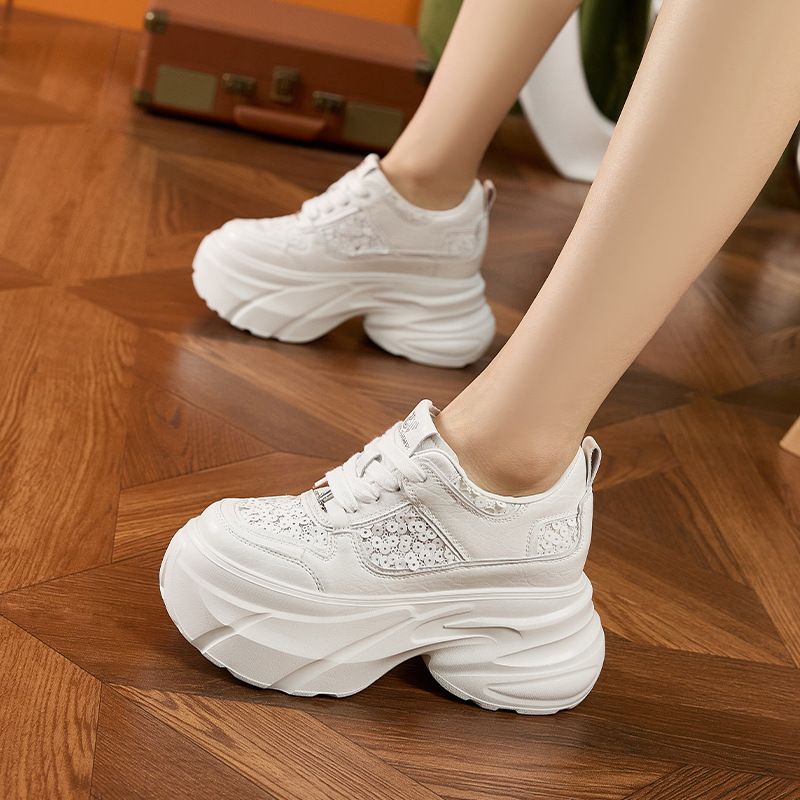 厚底老爹鞋女2025新款夏季百搭内