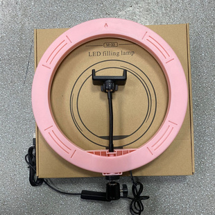 新款 13寸33cm手机支架美颜闪光灯补光灯主播led环形灯自拍打