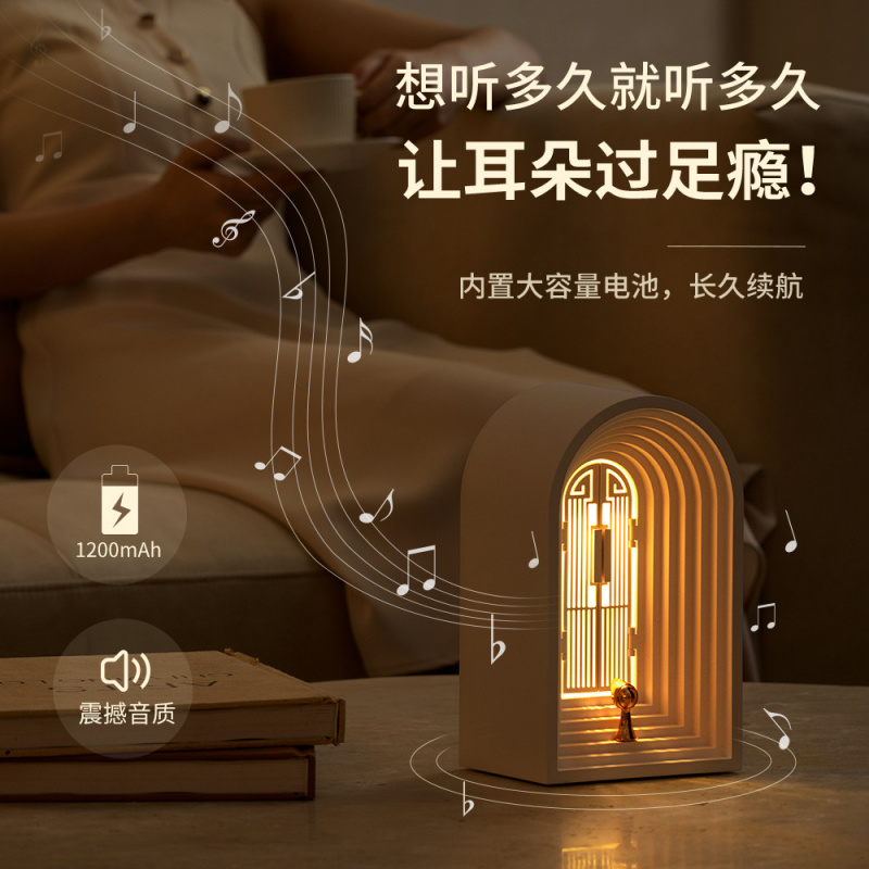 北欧小夜灯桌面台灯LED床头伴睡装饰氛围灯卧室客厅蓝牙音箱夜灯
