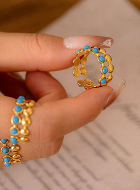 欧美时尚简约个性双层饰品圆牌拼