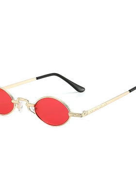 潮流欧美金属小框太阳镜复古框太阳眼镜时尚外贸墨镜女网红款眼镜