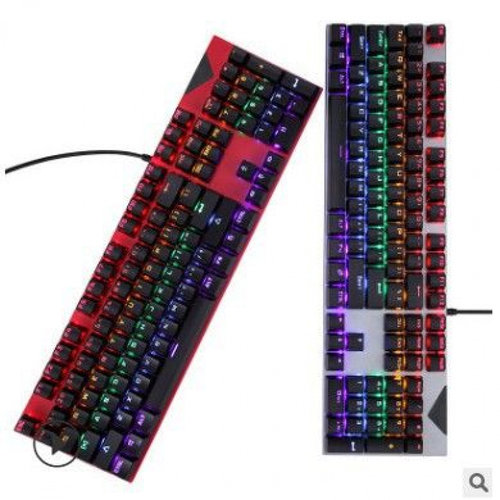 808机械键盘混光青轴跑马灯游戏