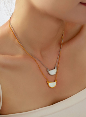 赫本风气质优雅温婉饰品半圆花边