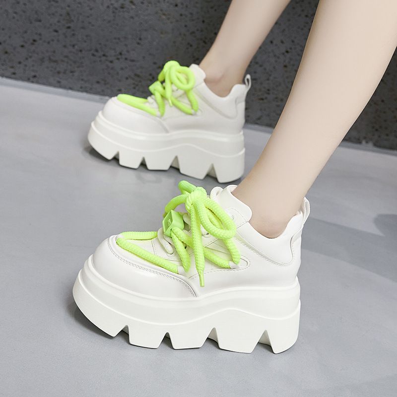 黑色老爹鞋女2025春季新款内增高