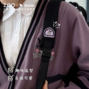 饰JK胸针卡通胸章 三丽鸥联名酷洛米旋转徽章女生可爱包包装
