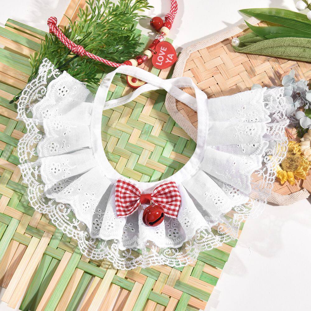 热销宠物饰品可爱铃铛猫咪口水巾绅士蝴蝶结狗狗围脖项圈围嘴