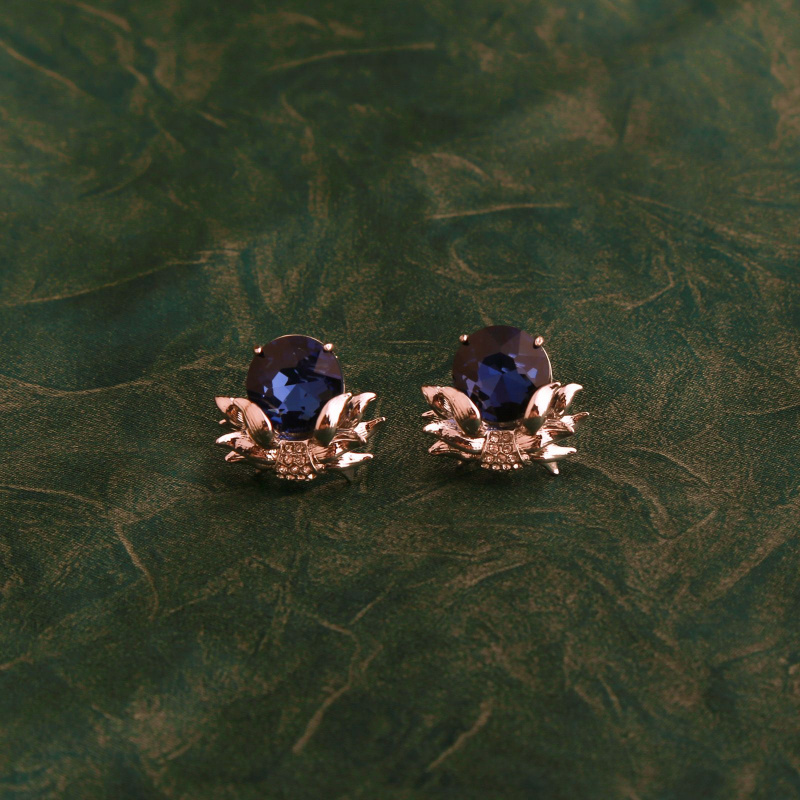 小众设计感轻奢项链耳钉首饰套装