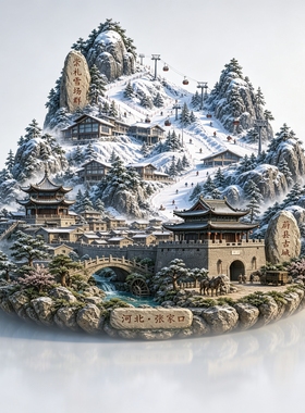 张家口3D金属冰箱贴伴手礼