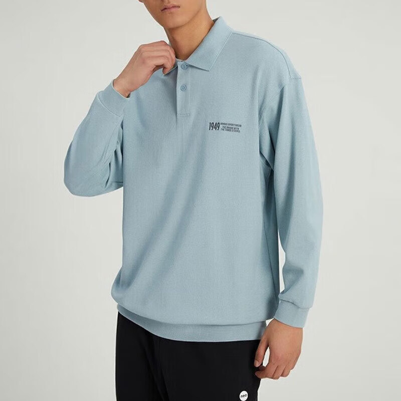 正品阿迪达斯VERBIAGE POLO男子运动休闲长袖POLO衫IK3509