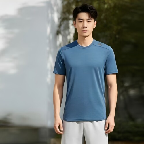 【夏季清仓】正品阿迪达斯/Adidas男子运动健身透气T恤HS7461