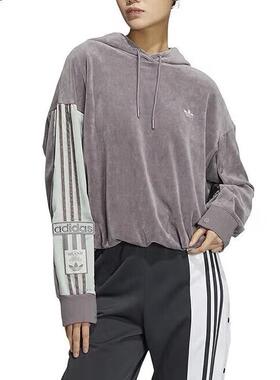 正品阿迪达斯ADIBREAK HOODY2女运动休闲舒适连帽套头卫衣IC8139