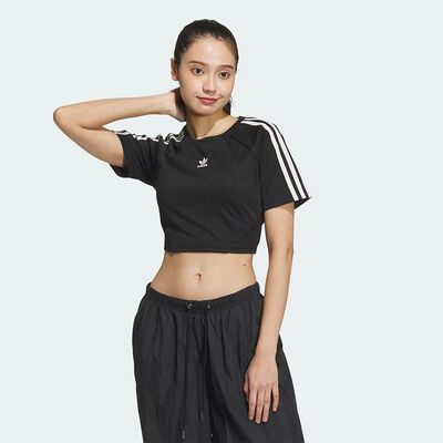 正品阿迪达斯BABY JERSEY TOP三叶草女子运动休闲短袖T恤JD3284