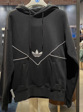 正品阿迪达斯C Hoodie三叶草男子连帽运动休闲套头卫衣HR5335
