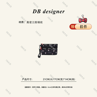 [大白优选]日系哈喽KT联名轻便休闲手机证件收纳包双层手拿零钱包