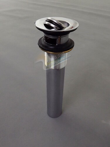 冠爵厨卫洁具全铜镀铬台盆玻璃盆陶瓷盆翻板下水器带和不带溢水孔