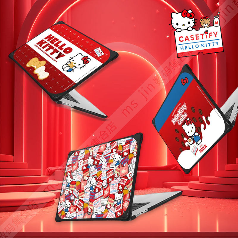 Hello Kitty联名CASETiFY电脑笔记本保护套适用苹果MacBook Pro16/14/13寸Air15"13抗防摔壳限量可爱潮凯蒂猫