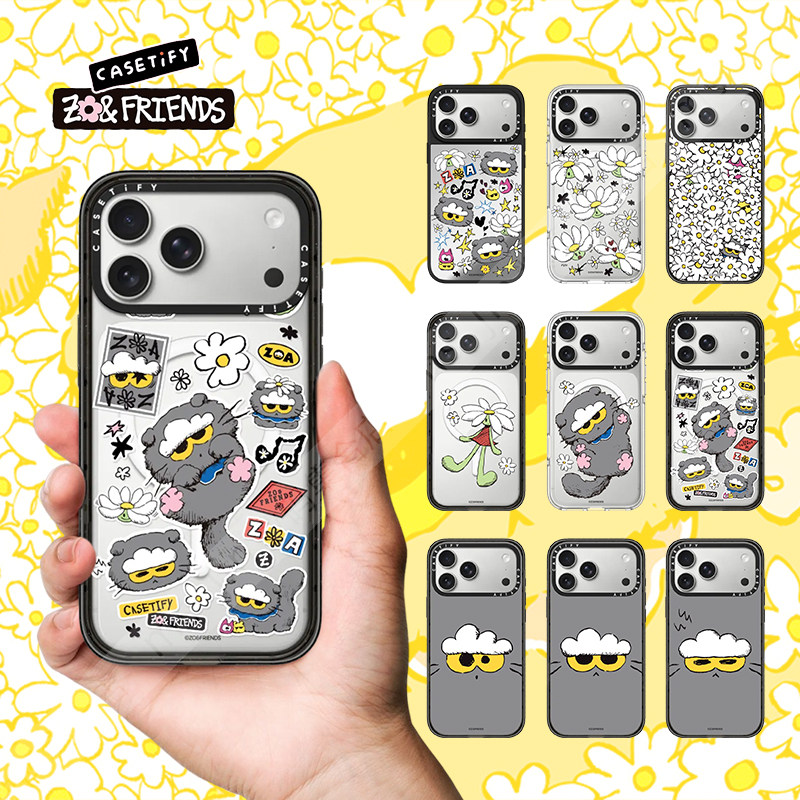 现货CASETiFY联名权志龙ZO&FRIENDS手机壳适用苹果iPhone17ProMax/Air/16/15/14/13Plus镜面磁吸保护套卡通潮