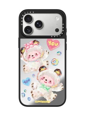 现货CASETiFY艺术家Slowcoaster泡泡朋友手机壳适用苹果iPhone17ProMax/16/15/14/13Plus磁吸Air保护套软萌潮